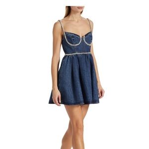 Self portrait denim mini dress